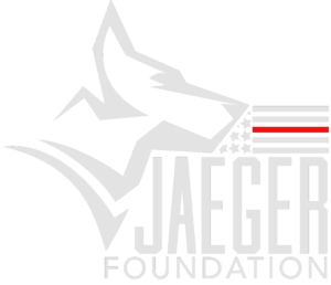 The Jaeger Foundation logo with a silhouette of Jaeger facing right and partial American flag.